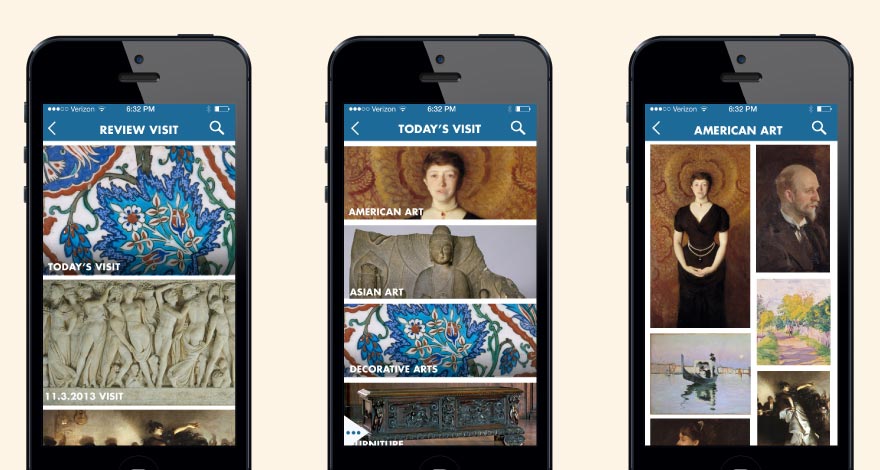 Gardner Museum Mobile App Flow Part Three