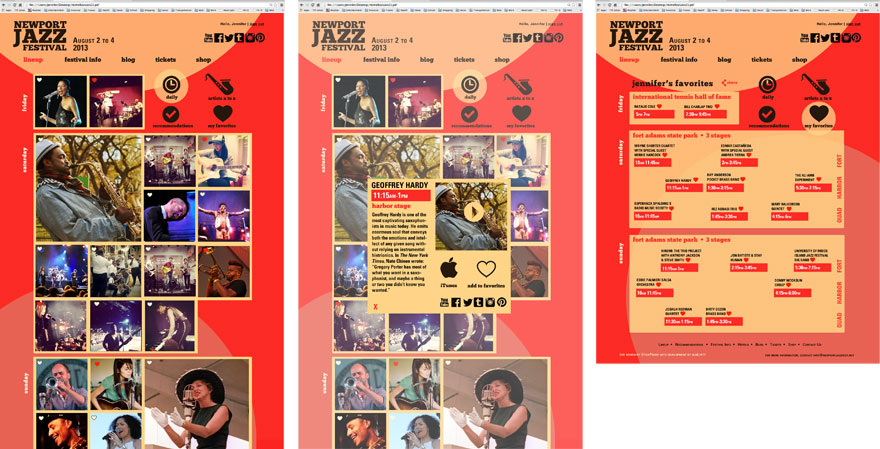 Newport Jazz Festival Subpages