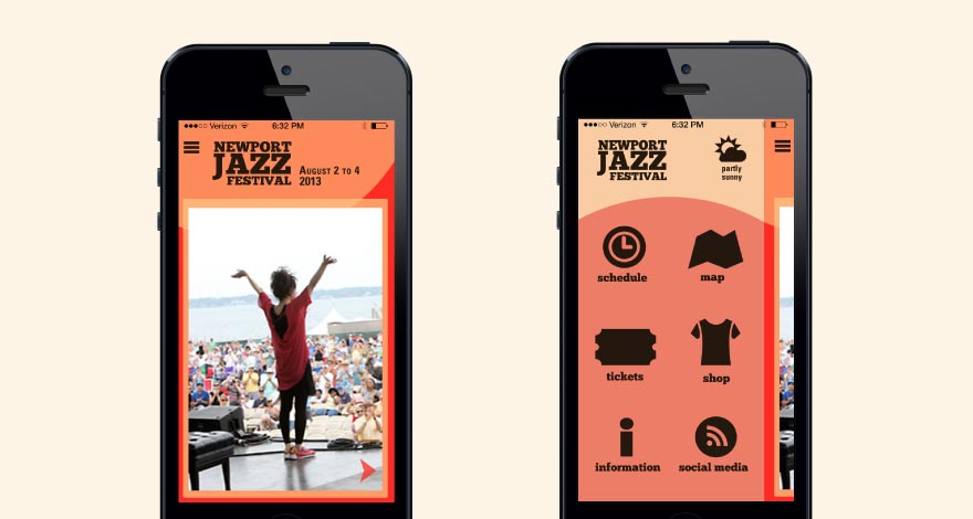 Newport Jazz Festival Mobile Home Screens