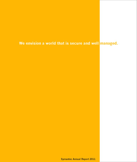 Symantec Annual Report Cover